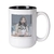 Caneca Inicial Preto Flores Coloridas Com Foto - comprar online