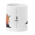 Caneca Personalizada Inicial Preta Com Flores Laranjas - comprar online