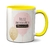 Caneca Aniversário Balão Dourado Com Foto