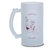 Caneca Chopp Positividade Acredite em V Vidro Jateado 475ml