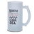 Caneca Chopp Positividade Bendita Corre Vidro Jateado 475ml na internet