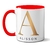 Caneca Inicial Dourado Com Foto - loja online