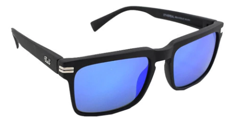 Anteojos De Sol Vulk Ethereal Matte Black Blue Mirror