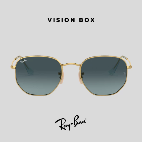 Anteojos De Sol Ray-Ban Hexagonal Arista Blue Gradient Grey - comprar online