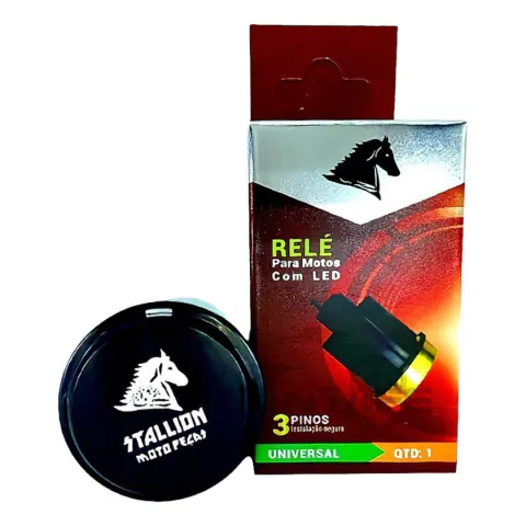 Relé Pisca seta Led 3pinos 12v Lâmpada Universal cavalinho