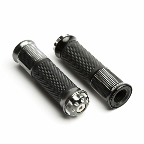 Manopla Moto Esportiva Alumínio Spencer Diamante Preta 13050