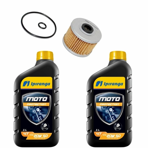 Kit Troca Oleo Filtro Cbr 250 Expo Todas 20w50 Ipiranga