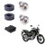 Kit parafuso borracha escapamento cg 150 fan titan biz 125