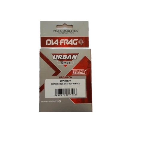 Pastilha Freio Traseiro Fazer Lander Tenerer 250 Dfp-20839