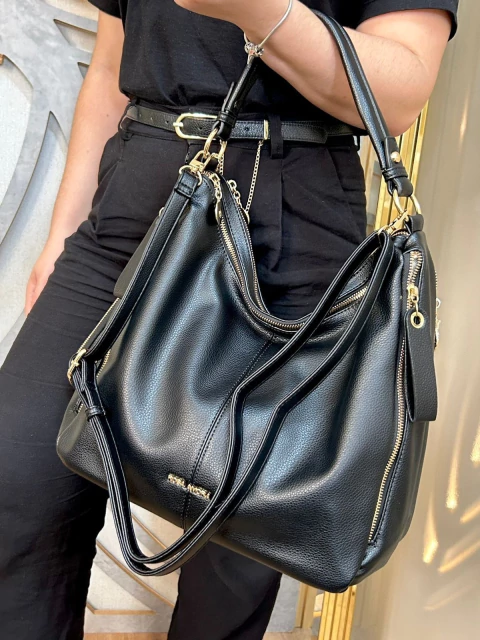 Bolsa de Ombro Rosa Amora + Necessaire - comprar online