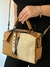 Bolsa baú bicolor - loja online