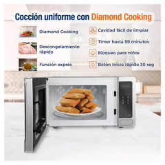 HORNO MICROONDAS WINIA 0.7 PIES CUBICOS SILVER ESPEJO - CM | Ahorita lo Pides, Ahorita lo Recibe