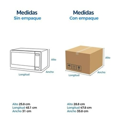 Imagen de HORNO MICROONDAS WINIA 0.7 PIES CUBICOS SILVER ESPEJO