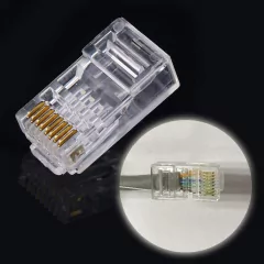 Imagen de Plug RJ45 cat 5e Ghia 100pza