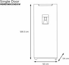 Midea Refrigerador Single Door 7 Pies Cúbicos - tienda en línea