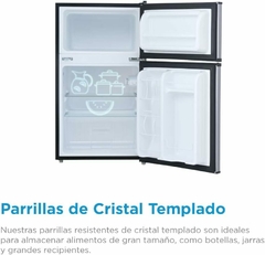 Midea Frigobar Dos Puertas 3.1 Pies Cúbicos / 88 L Lake Silver - CM | Ahorita lo Pides, Ahorita lo Recibe