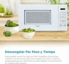 Horno de Microondas 0.7 Pies MIDEA MMDF07S2WW - tienda en línea