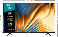 Hisense Pantalla 75" 4K Smart TV LED Google TV 75U7G - tienda en línea