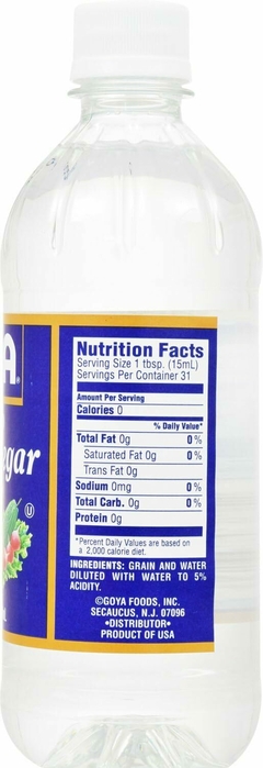 VINAGRE BLANCO DESTILADO GOYA 473ml - comprar en línea
