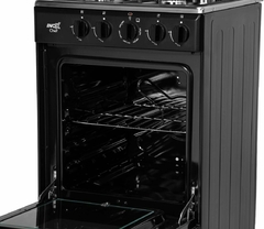Estufa de piso 4 quemadores Midea en color Negro - CM | Ahorita lo Pides, Ahorita lo Recibe