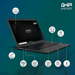 Imagen de GHIA Laptop Libero LH514CP.Pantalla 14.1 Pulgadas HD, Procesador Celeron J3355. 4GB RAM, 128GB Almacenamiento EMMC, Sistema operativo Windows 10 Pro.