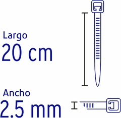 Cincho bolsa de 100 18lb - tienda en línea