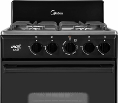 Imagen de Estufa de piso 4 quemadores Midea en color Negro
