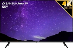 PANTALLA SANSUI 55" ROKU TV UHD 4K SMX55P7UR