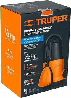 Truper , Bomba sumergible plástica para agua limpia 1/2 HP - CM | Ahorita lo Pides, Ahorita lo Recibe