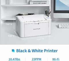 Pantum P2509W Impresora láser inalámbrica para uso en la oficina en casa, impresora gris con impresión móvil - comprar en línea