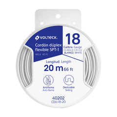 Rollo de cable DUPLEX 18 de 20mts