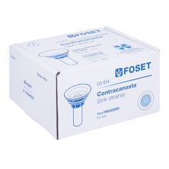 Contracanasta 3-1/2" inox, tubo plástico, Foset - comprar en línea