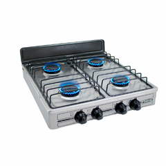 Parrilla de 4 quemadores SUPER FLAMA de acero inoxidable 4Q-TA - CM | Ahorita lo Pides, Ahorita lo Recibe