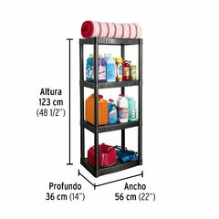 Estante de plastico PRETUL (4 repisas) - comprar en línea