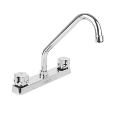 Mezcladora plástica 8" cuello largo para fregadero, standard