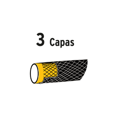 Manguera 1/2" reforzada 3 capas 15m conexiones plást, Pretul en internet