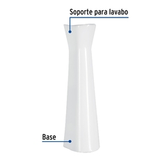 Pedestal cerámico para lavabo, blanco, FOSET - CM | Ahorita lo Pides, Ahorita lo Recibe