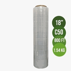 ROLLO NYLON TIPO RETRACTIL PARA ENVOLVER 18" 800FT 1.54KG C50