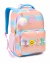 Mochila Escolar Infantil Love Yourself Colorida com Pompom e Bolsos
