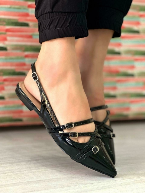 Slingback Sasha preto