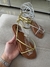 Rasteira Olívia (prata e dourado) - Uze Thay Shoes