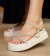 Papete Linete (off white e dourado)