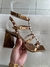 Sandália Magda (branco, bronze e ouro light - loja online