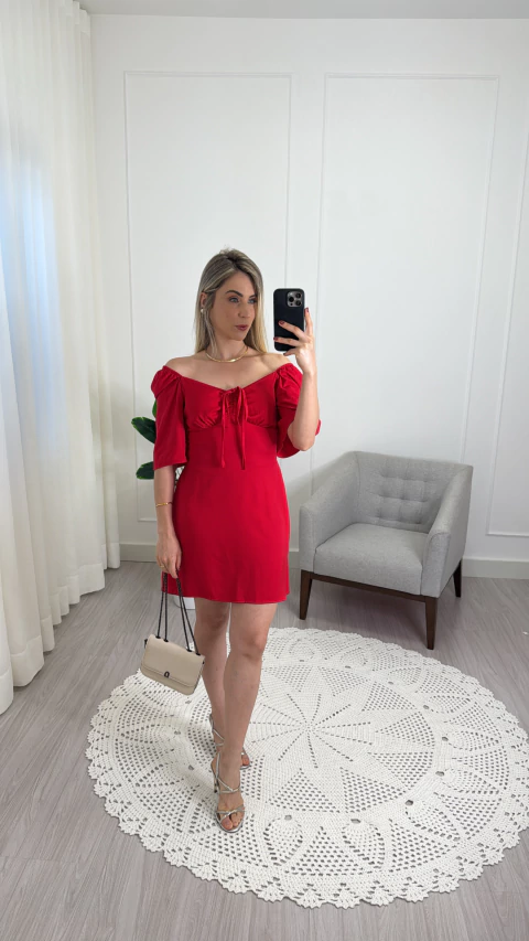 Vestido Curto c/ Mangas Sara - L'amour Store
