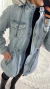 Parka Jeans Peluciada