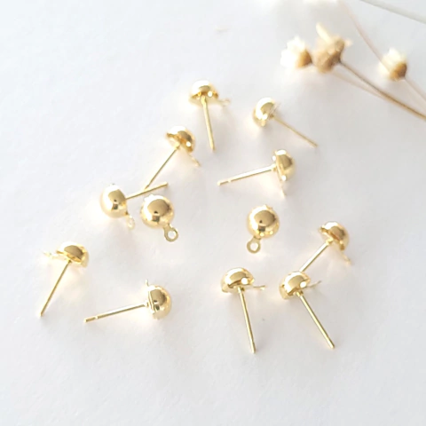 Base de Brinco 1/2 Bolinha 5 mm