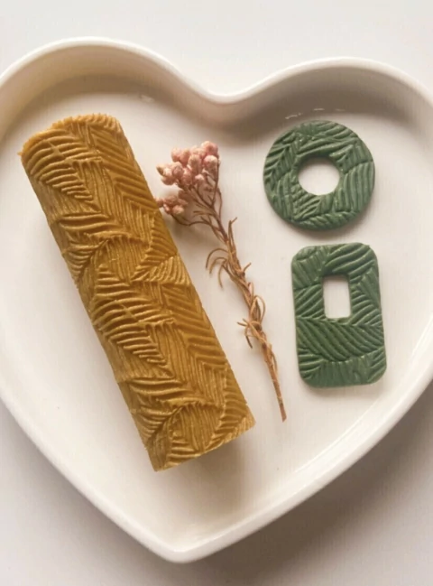 Rolinho de textura - Folhagem