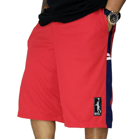 Bermuda Basquete M10 Action Stick Vermelho