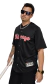 Camisa Baseball M10 Plus Size Chicago Preto na internet