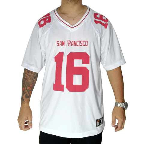 Camisa Futebol Americano M10 Plus San Francisco 16 Branco